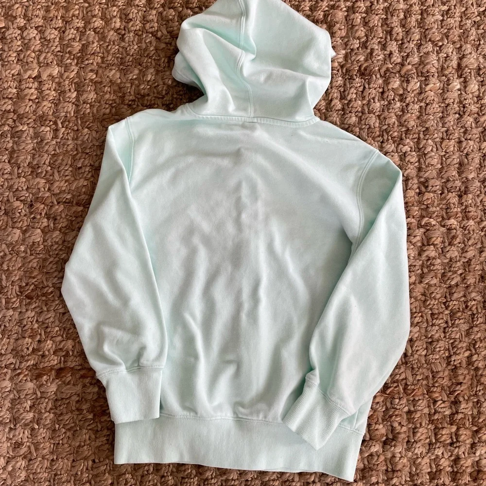 GAP Kids Mint Green Zip Hoodie | XL (14–16) | Holographic Logo
